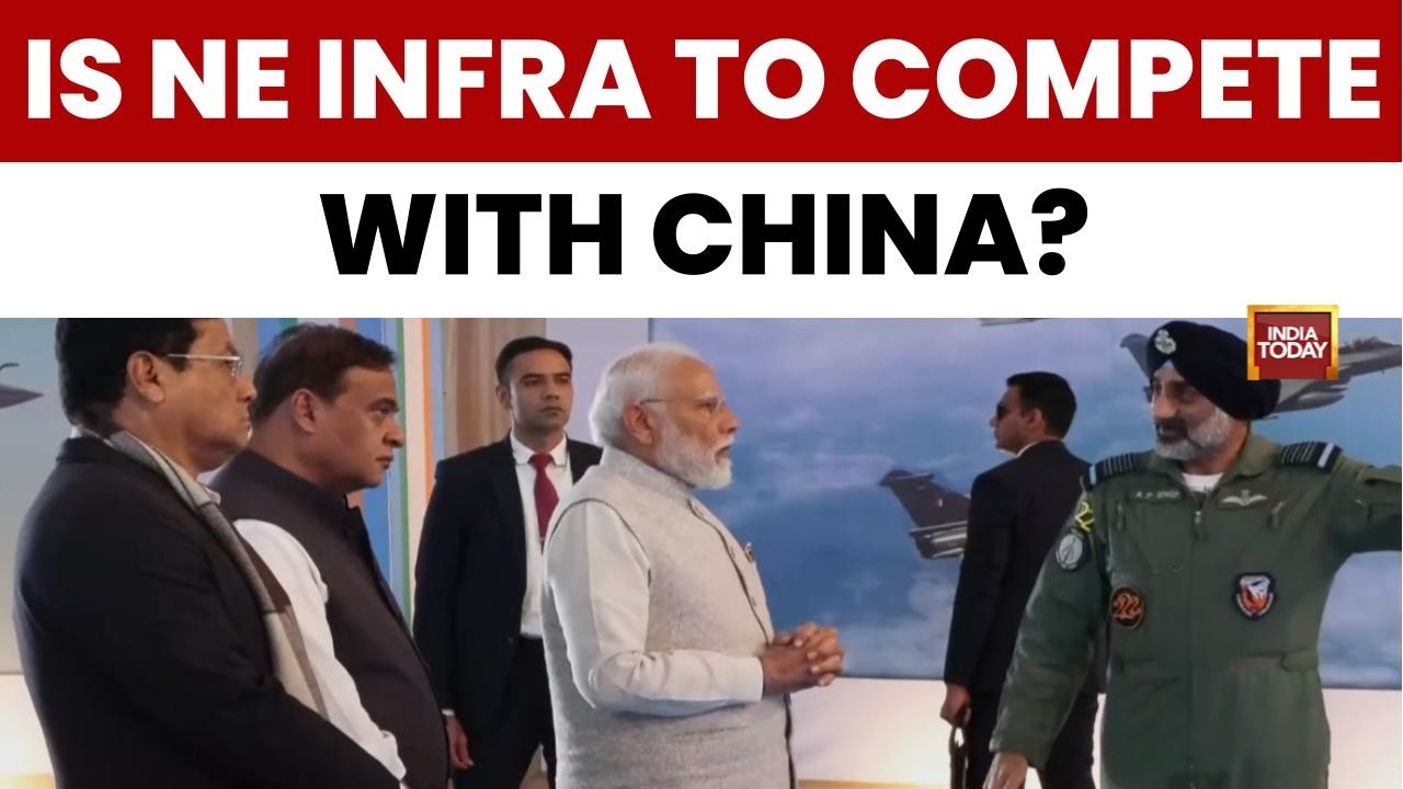 PM Modi in Assam | PM Modi Witnesses IAF Airshow at Moran | Captain Vinod Details Strategic Shift