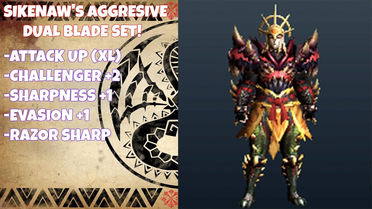 MH4U | Dual Blades - Sikenaw's Agro-DB set! - YouTube