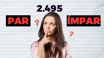 Como saber se o número é ímpar ou par