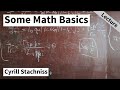 Some math basics often used in photogrammetry cyrill stachniss 2021