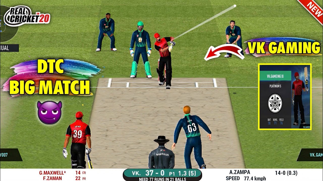 Big Match🔥 || Match Against VK GAMING😈 || Real Cricket™ 20 - YouTube