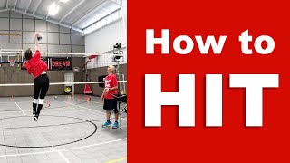 How to HIT a Volleyball - Wrist snap tutorial