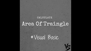 Visual basic  Area of Triangle#Computer