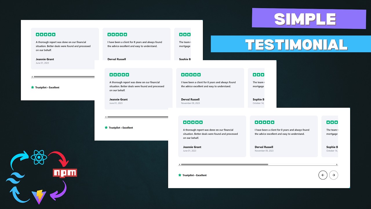 Trust Css Engine Responsive Trust Policy & Testimonials Section – React & Tailwind CSS ...