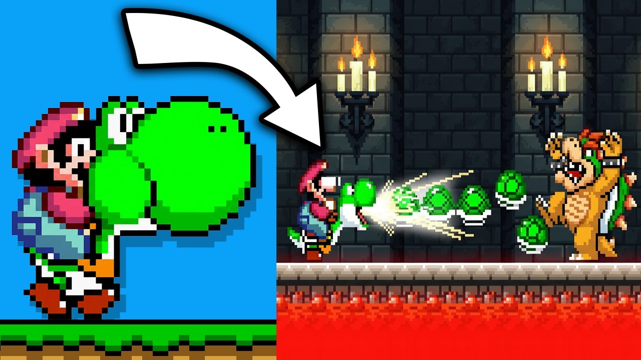 Yoshi's new shell spitting ability is CRAZY!
