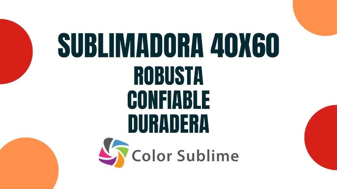 Maquina Estampadora CS Plana 40x60, Color Sublime