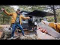 Winter River Camping & Trout Fishing Adventure
