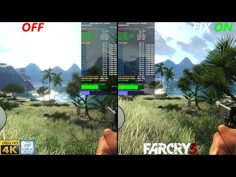 Far Cry 3 FPS Boost 100% Core Bug Fix Comparison |RTX 2080 Ti | I9 9900K 5.1GHz