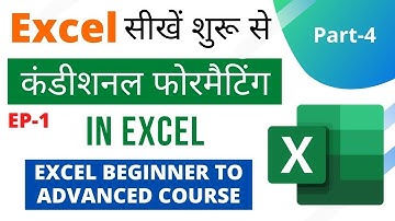 Conditional Formatting in Excel | Excel Full Course in Hindi | Part-4
