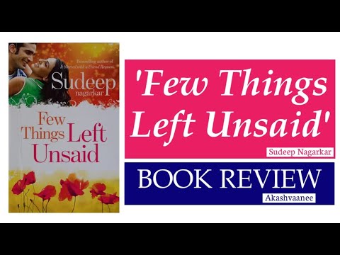 Audio Book Review|Few Things Left Unsaid Book Review|Sudeep Nagarkar|Akashvaanee