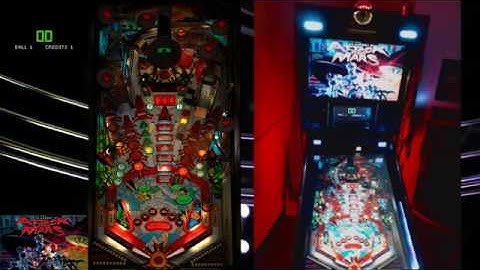 Virtual Pinball cabinet - Attack From Mars (Quick Test)