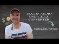 Wie kann ich Text in Audio Dateien umwandeln - Text to Speech Converter