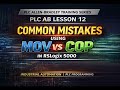 PLC AB Lesson 12 – Common Mistakes Using MOV & COP in RSLogix 5000 #plc #programming