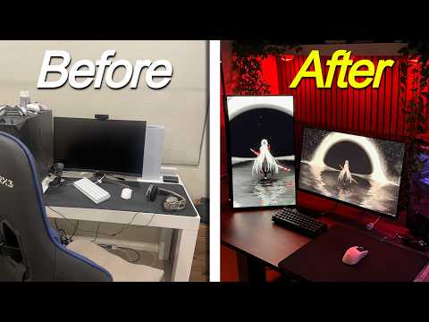 Transforming My BORING Setup Into My Dream Gaming Setup!