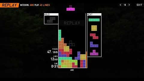TETR.IO – Cleared 40 LINES with only T-Spin Doubles