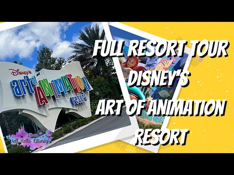 FULL Resort Tour of Art of Animation Resort