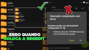 Como resolver o erro na hora de colocar a regedit 🤔 Operação completada com erros😱