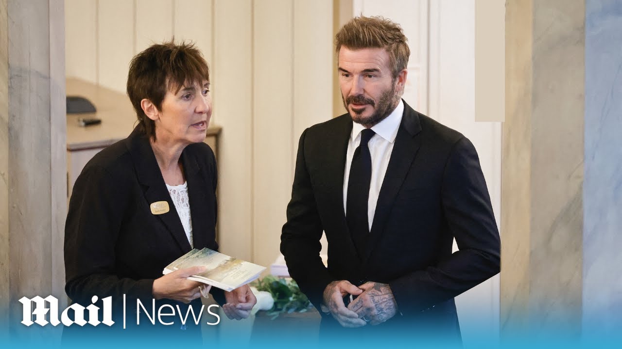 Football legend David Beckham attends Sven-Goran Eriksson's funeral ...