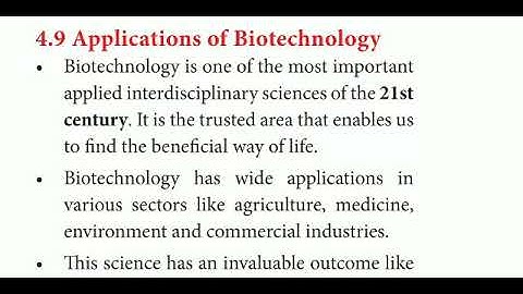 12 std Bio Botany chapter- 4 Principles and processes of Biotechnology (Application of biotechnology