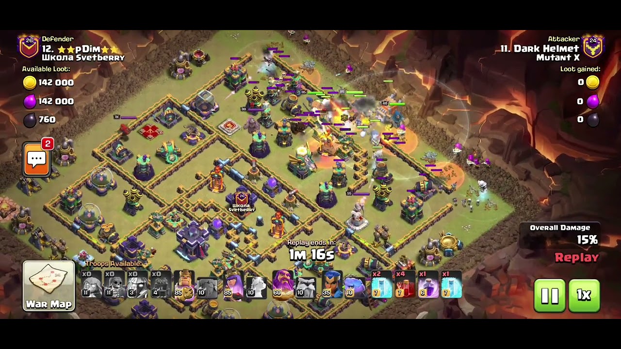 E-Titan Super Archer Skeleton Spell TH15 Attack Strat