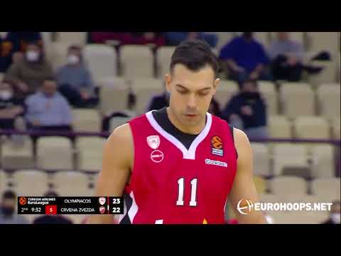 Olympiacos Piraeus-Crvena Zvezda mts Belgrade 72-76: Sasha Vezenkov (20 points)