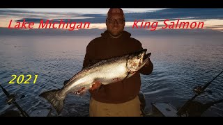 NFN Salmon Fishing Late June 2021 Lake Michigan Kings (underwater footage) Adventure