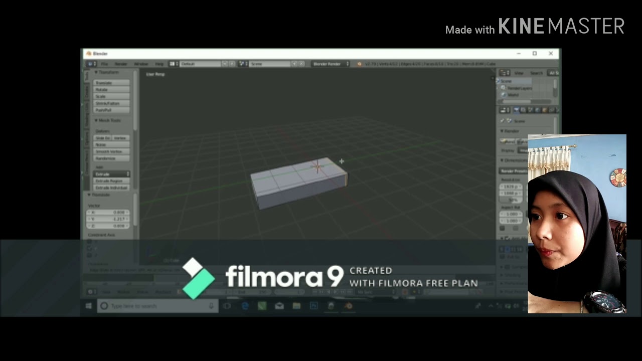 Tutorial membuat Meja dengan Blender - YouTube