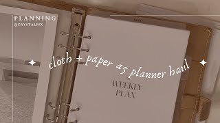 HUGE cloth and paper a5 planner haul  ✨
