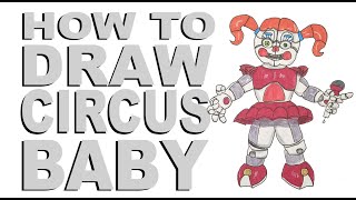 How to draw Circus Baby (FNAF)
