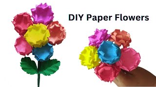 Diy Easy Paper Flowers Bunch | Paper flowers craft