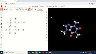 Esterification using molview software