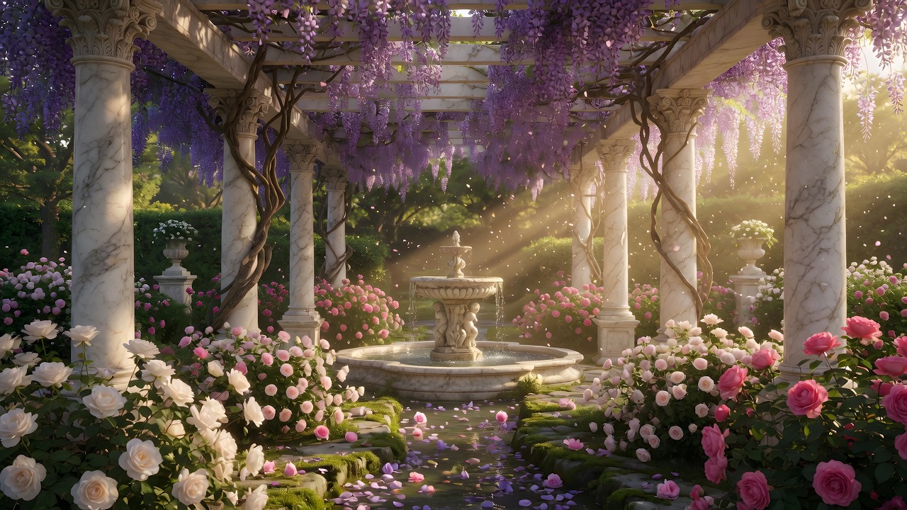 here u are enough, just as u are 🌸 4K | garden ambience & healing nature sounds