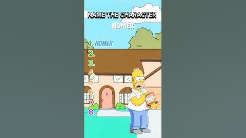 Can you name all these Simpson characters? #quiz #simpsons #game