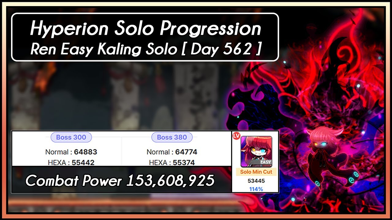 [GMS Hyperion] Ren Easy Kaling Solo (Day 562 Solo Progression)