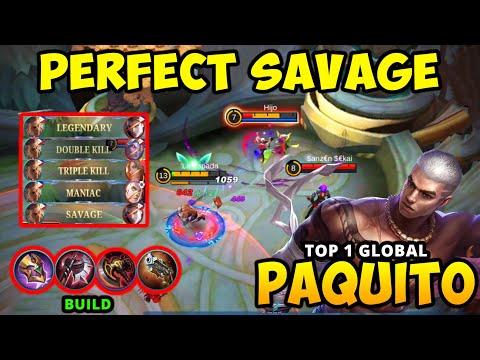 SAVAGE Gameplay Bar Bar Item Build Terbaru 2022 Paquito Top 1 Global Mobile Legends @officialmgid