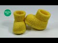 Chaussons de bb au tricot