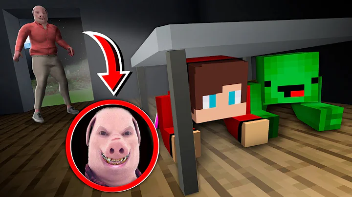 JJ and Mikey are HIDING from  JOHN PORK is Calling CHALLENGE in Minecraft - Maizen