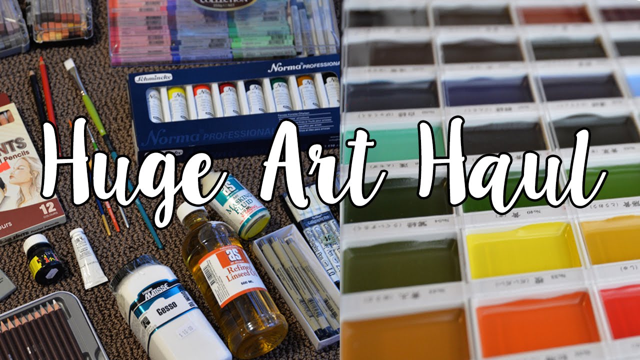 HUGE ART HAUL FINE ART SUPPLIES YouTube