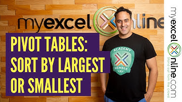 Pivot Table Excel Tutorial -  Sort Options