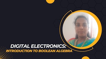 Dr.G.Arthy I Introduction to Boolean Algebra I SNS Institutions