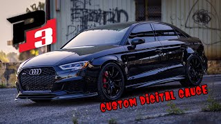 Audi RS3/A3/S3 P3 Custom Integrated Digital Gauge