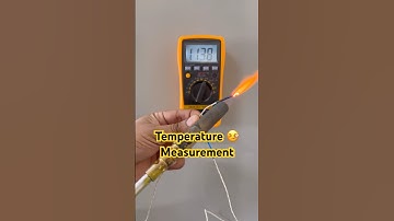 How to measure temperature using multimeter #temperature #measurement #multimeter #shorts #asmrsound