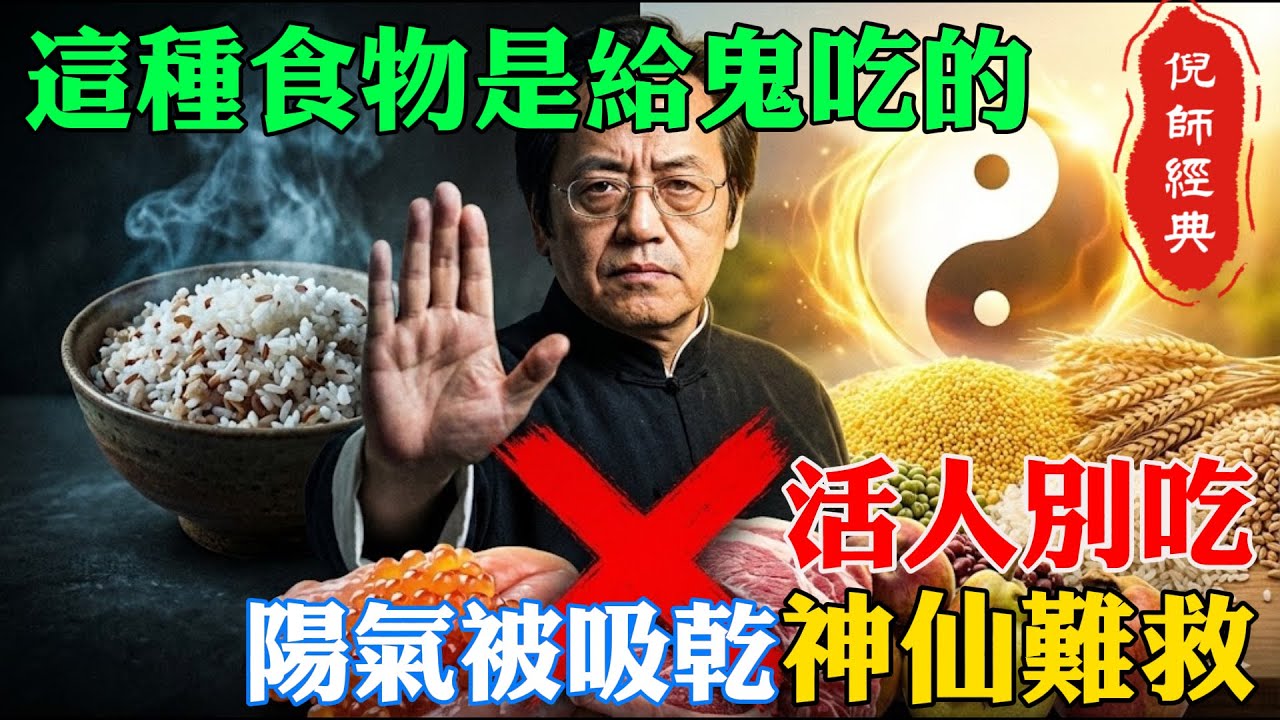 倪海廈：這種東西「陰氣極盛」，本是供奉之物，活人切莫長期食用！小心陽氣被瞬間奪走，這不是食物，是損害元神的利刃！#倪海廈 #物性論 #陽氣流失 #飲食禁忌 #天紀 #陰氣重 #元神修復 #中醫智慧