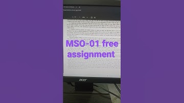 IGNOU MA free assignments Pdf #mso-01 #ignou #sociology #assignment #2023