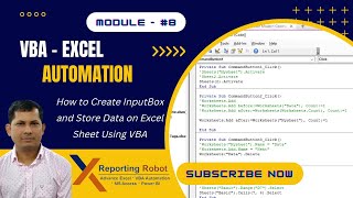 #8 VBA Excel Input Box & Message हिंदी में 🔥 | Basic VBA Coding to Apply Input Box on Excel Sheet. screenshot 2