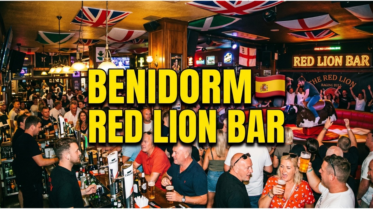 Epic Bull Ride Moments – Red Lion Bar Benidorm 🎉 - YouTube