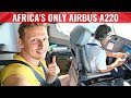 AIR TANZANIA - AFRICA's ONLY AIRBUS A220 & INVITED TO THE COCKPIT!