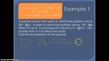 AQA Mechanics 1 - SUVAT with Vectors