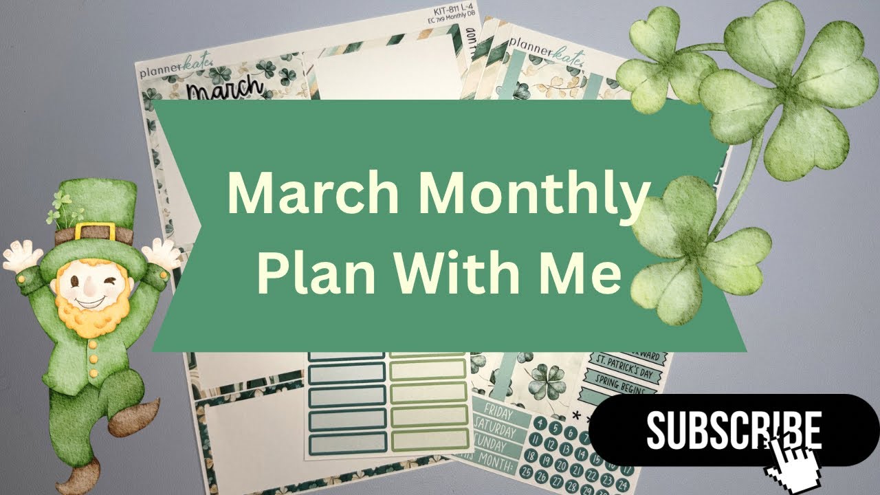 March Monthly Plan With Me | Erin Condren Life Planner 