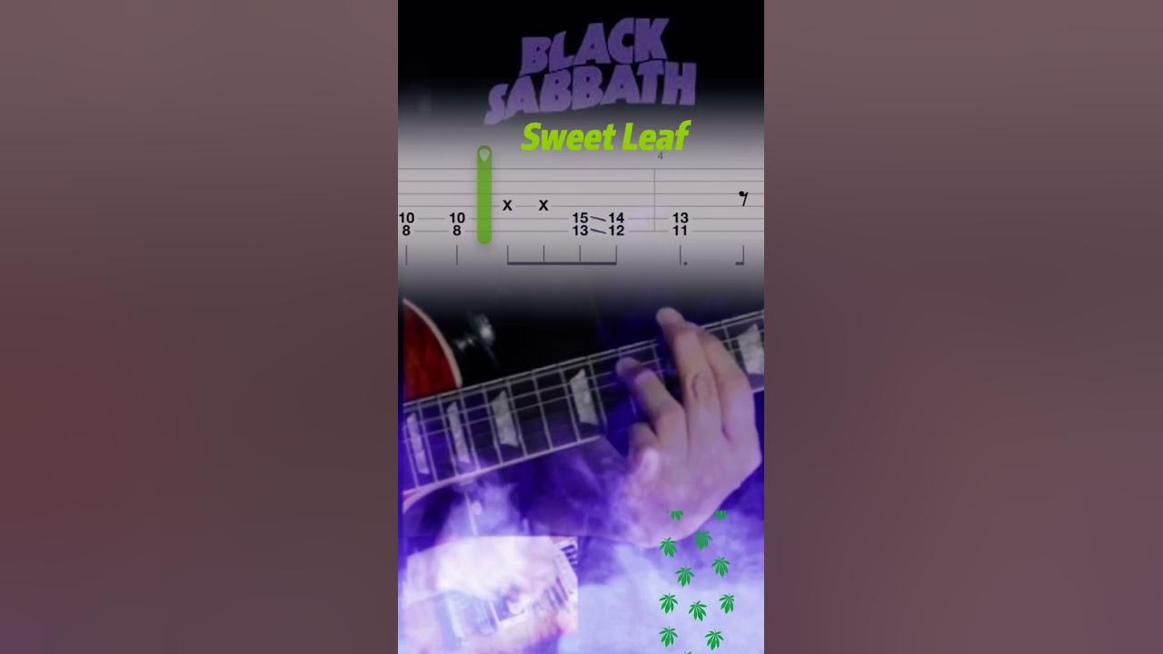Black Sabbath Sweet Leaf Riff with Guitar Tab